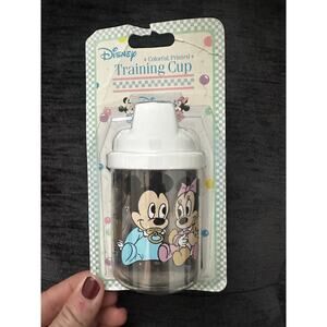 Vintage NEW Disney Mickey & Minnie Mouse Training Cup 1990s